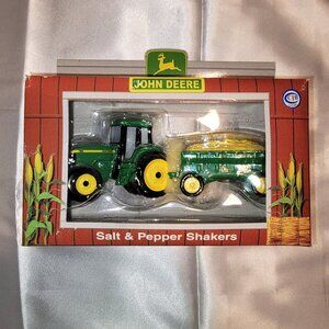 Vintage John Deere Salt & Pepper Shakers New Enesco